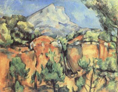 Paul Cezanne Mont Sainte-Victoire Seen from the Quarry at Bibemus (mk09) china oil painting image
